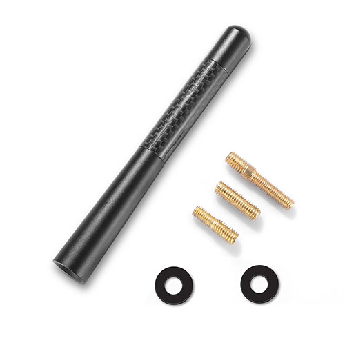 Decorative Car Antenna 4.7 Inch External Aerial Antenna Protector Carbon Fiber Ornament Universal Fit